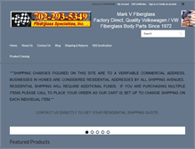 Tablet Screenshot of markvfiberglass.com